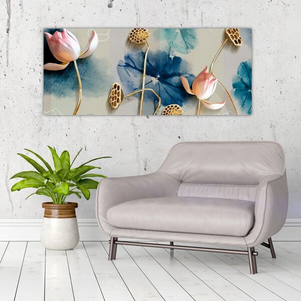 Slika s cvijećem (120x50 cm)