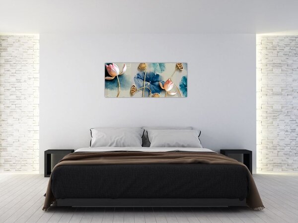 Slika s cvijećem (120x50 cm)