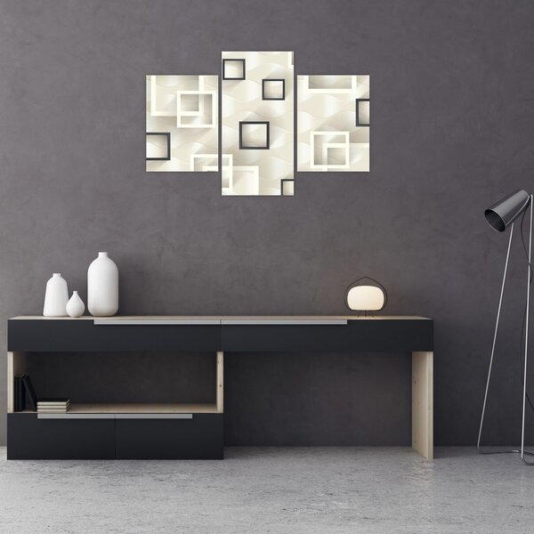 Geometrijska apstraktna slika (90x60 cm)