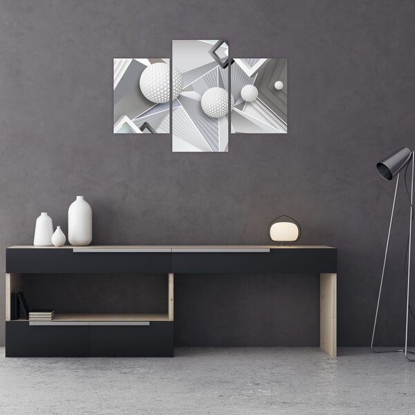 Geometrijska apstraktna slika (90x60 cm)