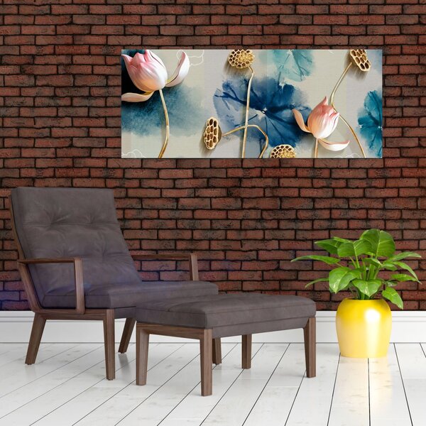 Slika s cvijećem (120x50 cm)