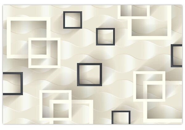 Geometrijska apstraktna slika (90x60 cm)