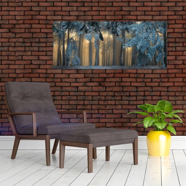 Slika snježne šume (120x50 cm)
