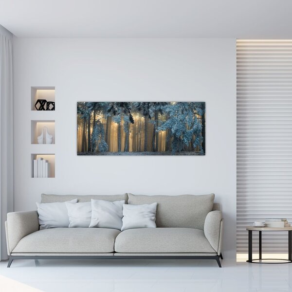 Slika snježne šume (120x50 cm)