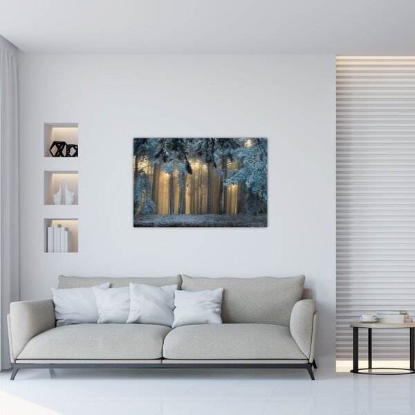 Slika snježne šume (90x60 cm)