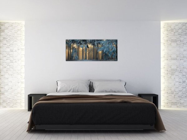 Slika snježne šume (120x50 cm)