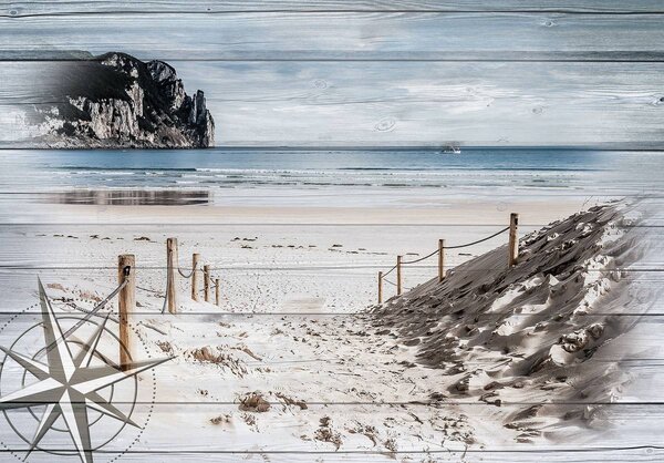 Foto tapeta - Ulaz na plažu - imitacija ploče (152,5x104 cm)