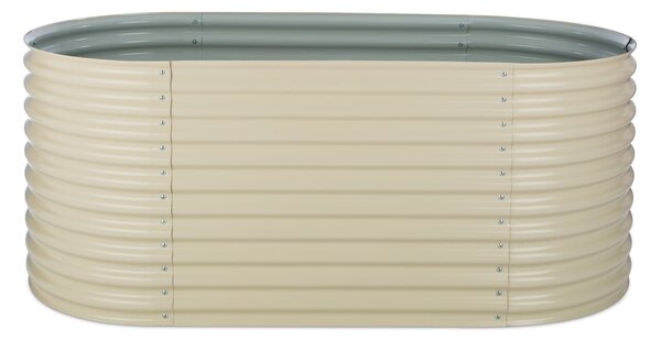 Blumfeldt Rondabox 200x100x80 cm Povišeni cvjetnjak Krema