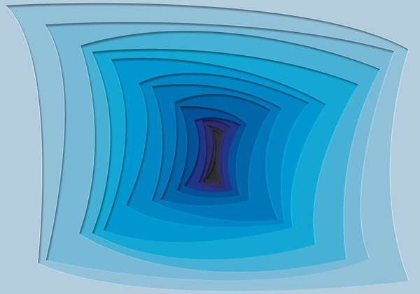 Foto tapeta - Plavi tunel (152,5x104 cm)