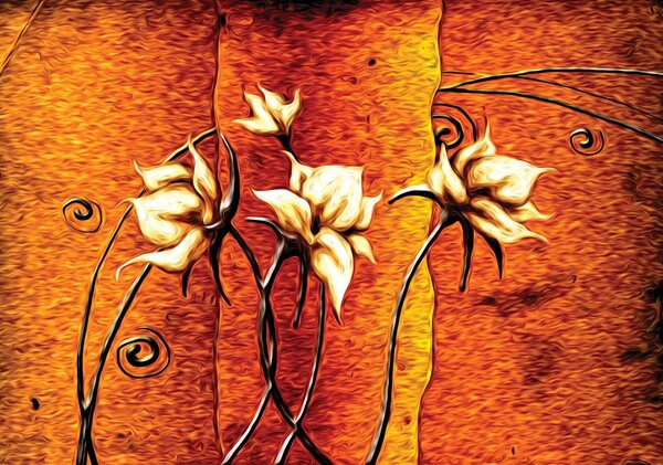 Foto tapeta - Umjetničko cvijeće (152,5x104 cm)