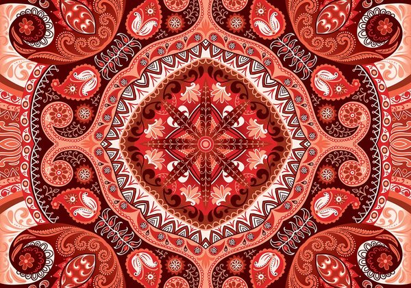 Foto tapeta - Crveni mozaik (152,5x104 cm)