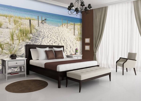 Foto tapeta - Pogled na plažu i more (152,5x104 cm)