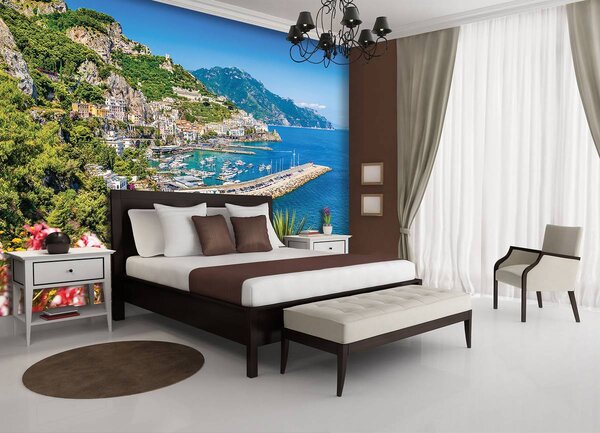 Foto tapeta - Planine i slikovit pogled na more (152,5x104 cm)