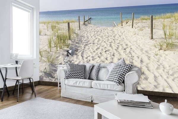 Foto tapeta - Pogled na plažu i more (152,5x104 cm)