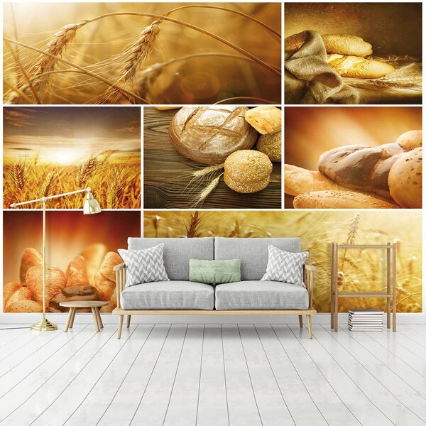 Foto tapeta - Svježe pecivo (152,5x104 cm)