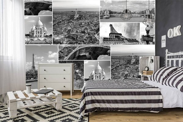 Foto tapeta - Pariške znamenitosti (152,5x104 cm)