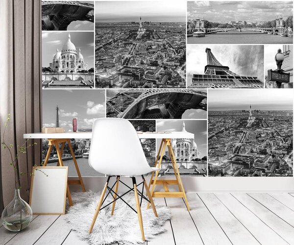 Foto tapeta - Pariške znamenitosti (152,5x104 cm)