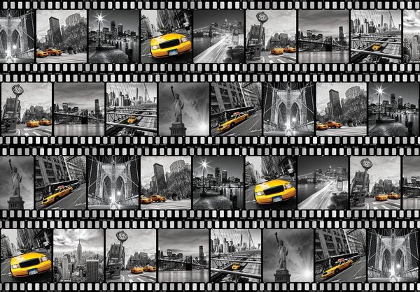 Foto tapeta - Filmska traka - New York (152,5x104 cm)