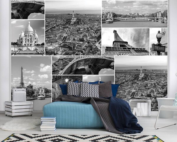 Foto tapeta - Pariške znamenitosti (152,5x104 cm)