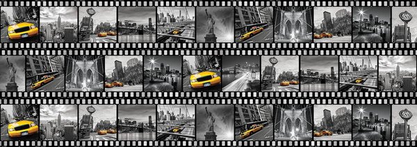 Foto tapeta - Filmska traka - New York (152,5x104 cm)