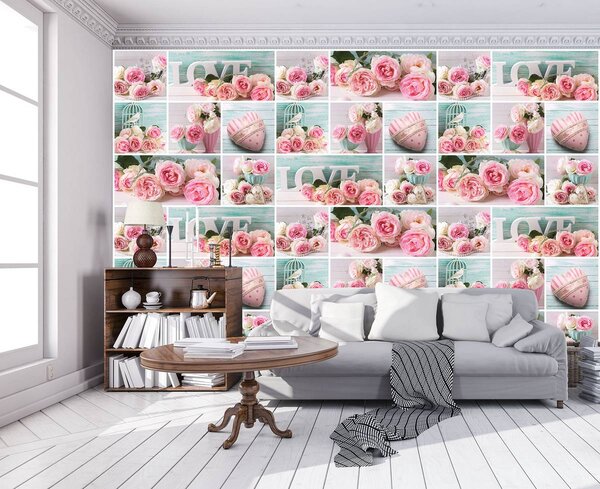 Foto tapeta - Ružičasta ljubav (152,5x104 cm)