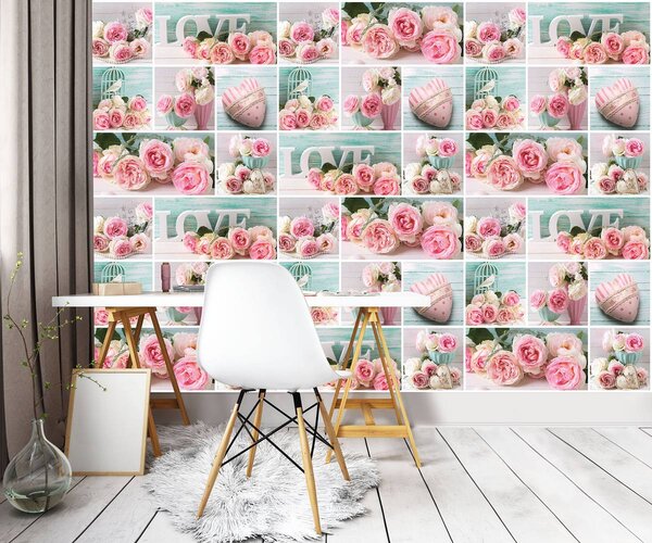 Foto tapeta - Ružičasta ljubav (152,5x104 cm)