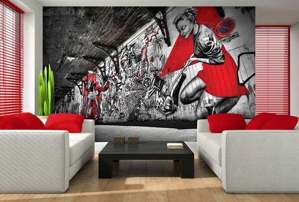 Foto tapeta - Izražajni grafiti (152,5x104 cm)