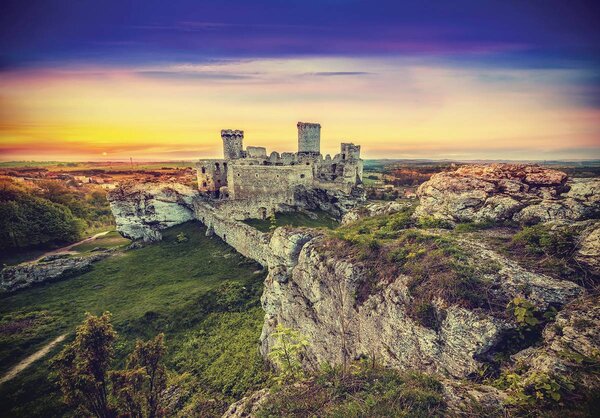Foto tapeta - Ruševine dvorca (152,5x104 cm)