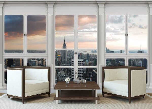 Foto tapeta - New York - pogled s prozora (152,5x104 cm)