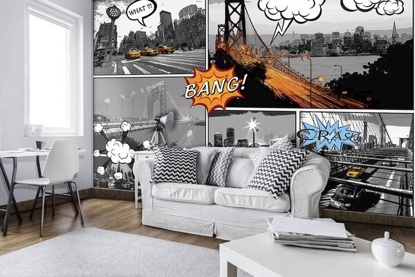 Foto tapeta - Strip gradovi (152,5x104 cm)