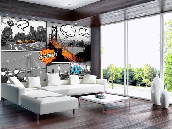 Foto tapeta - Strip gradovi (152,5x104 cm)