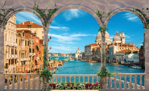 Foto tapeta - Kanal Grande u Veneciji (152,5x104 cm)