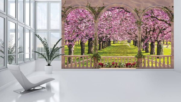 Foto tapeta - Svod - drvo šuma krajolik (152,5x104 cm)