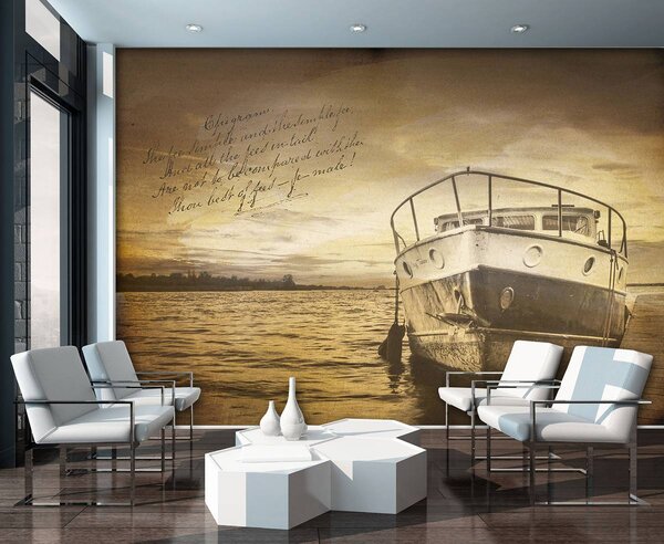 Foto tapeta - Vintage brod (152,5x104 cm)