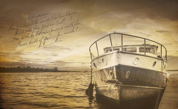 Foto tapeta - Vintage brod (152,5x104 cm)