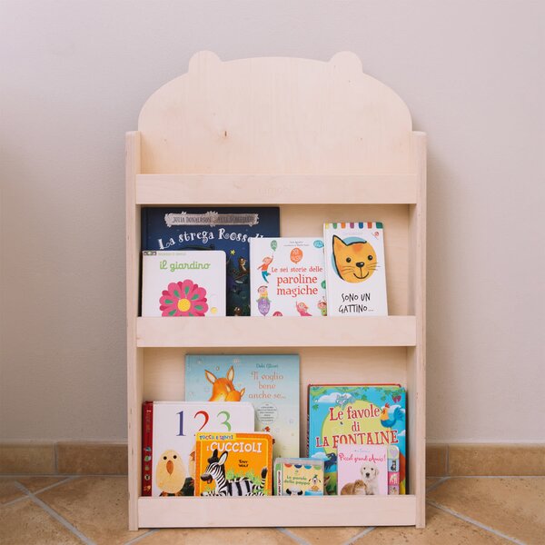 Mobli Dotty, Natural Haus, polica za dječje knjige, Montessori, višestruka, 60 × 95 × 13 cm