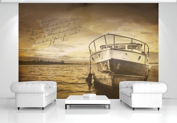 Foto tapeta - Vintage brod (152,5x104 cm)