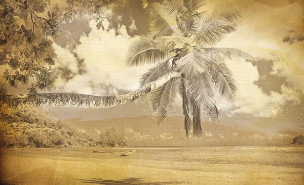 Foto tapeta - Plaža Vintage (152,5x104 cm)