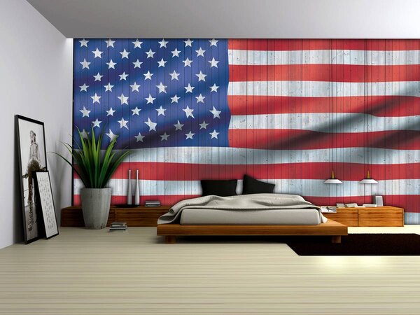 Foto tapeta - Američka zastava (152,5x104 cm)