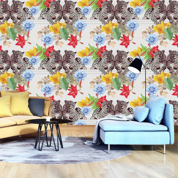 Foto tapeta - Leopard u džungli (152,5x104 cm)