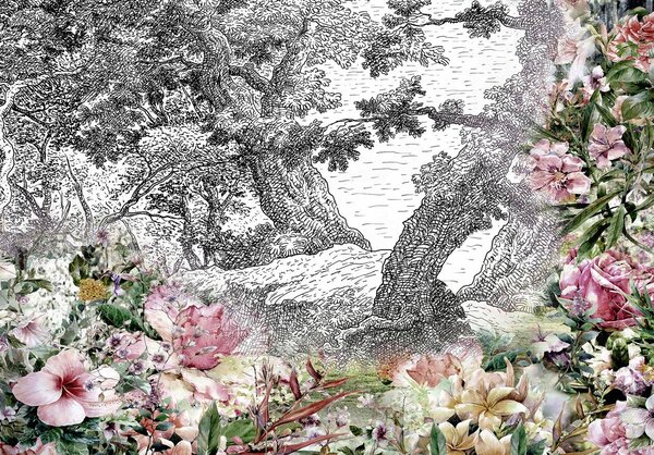 Foto tapeta - Vintage Garden (152,5x104 cm)