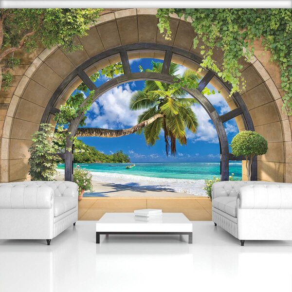 Foto tapeta - Pogled na plažu (152,5x104 cm)