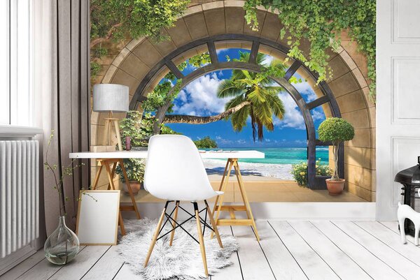 Foto tapeta - Pogled na plažu (152,5x104 cm)