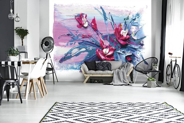 Foto tapeta - Uljano cvijeće (152,5x104 cm)