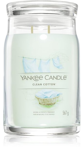 Yankee Candle Clean Cotton mirisna svijeća Signature 567 g
