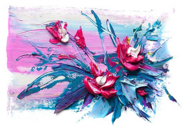 Foto tapeta - Uljano cvijeće (152,5x104 cm)