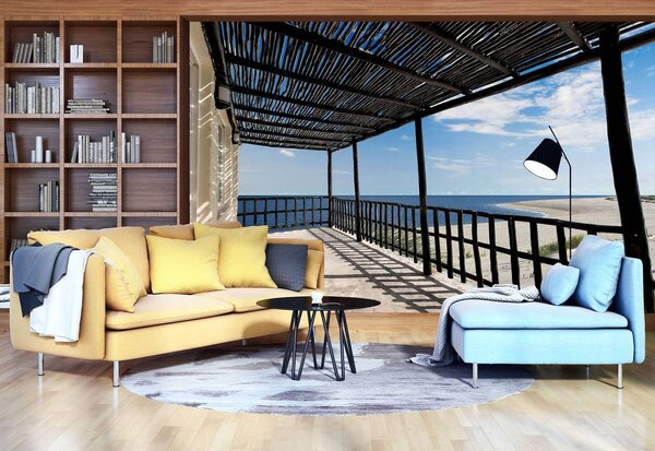 Foto tapeta - Pogled na plažu (152,5x104 cm)