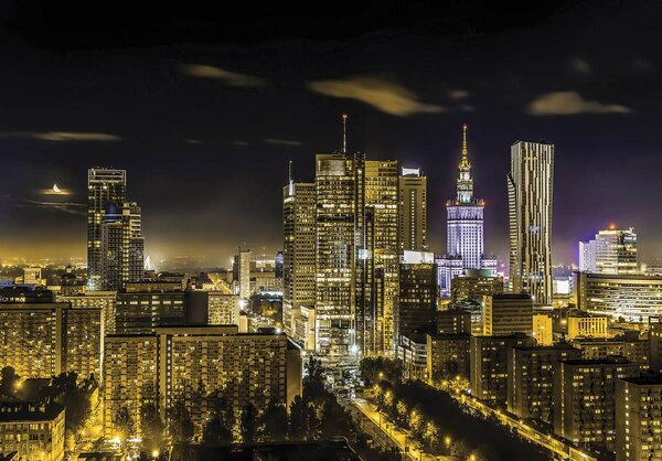 Foto tapeta - Gradska panorama - Varšava (152,5x104 cm)