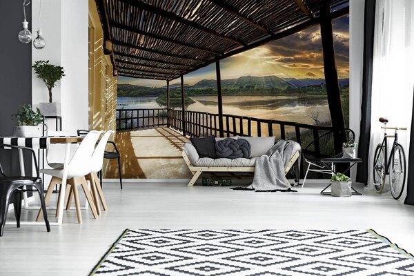 Foto tapeta - Pogled s terase (152,5x104 cm)