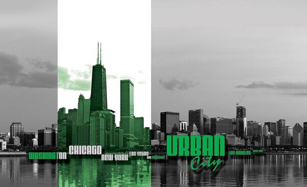Foto tapeta - Urbani grad (152,5x104 cm)